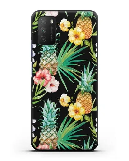 Чехол Экзотический коктейль силиконовый для Xiaomi Poco M3