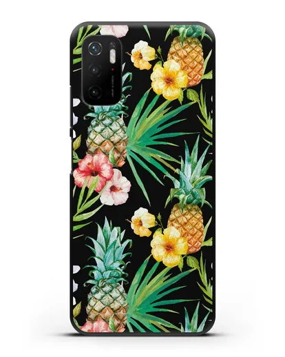 Чехол Экзотический коктейль силиконовый для Xiaomi Poco M3 Pro