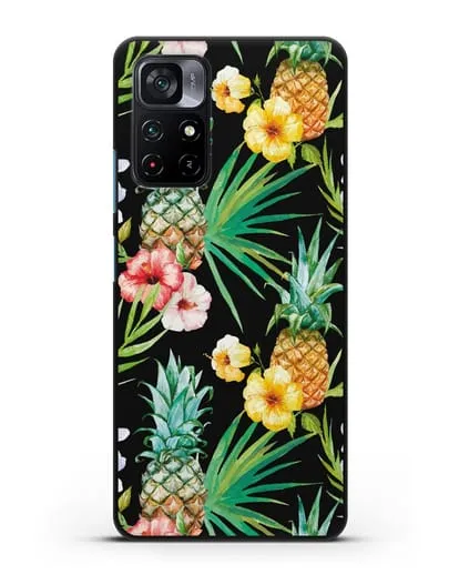 Чехол Экзотический коктейль силиконовый для Xiaomi Poco M4 Pro 5G