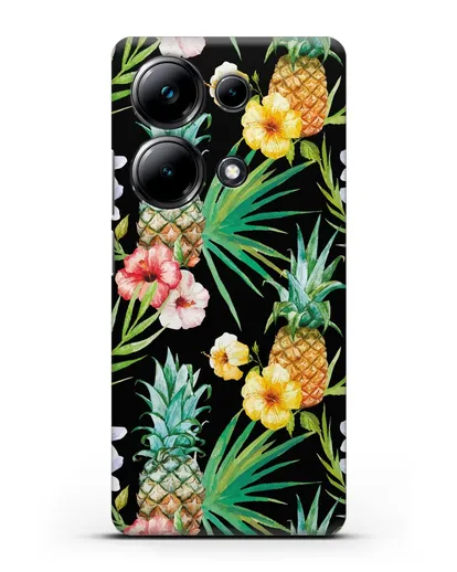 Чехол Экзотический коктейль силиконовый для Xiaomi Poco M6 Pro