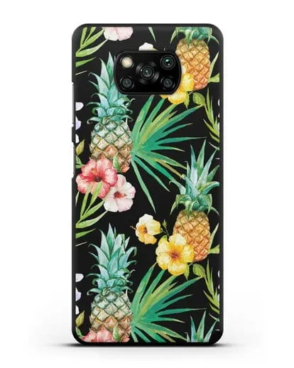 Чехол Экзотический коктейль силиконовый для Xiaomi Poco X3