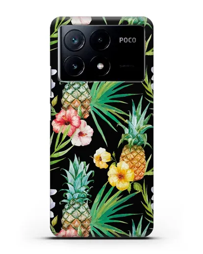 Чехол Экзотический коктейль силиконовый для Xiaomi Poco X6 Pro