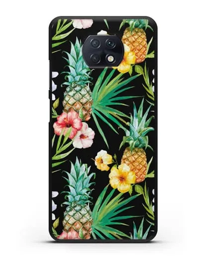 Чехол Экзотический коктейль силиконовый для Xiaomi Redmi Note 9T