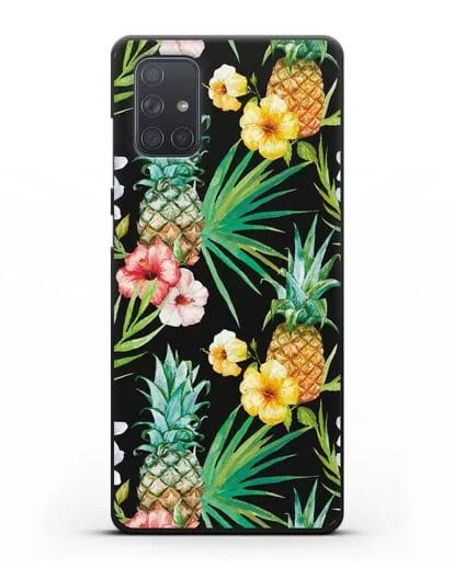 Чехол Экзотический коктейль силиконовый для Samsung Galaxy A71 [SM-A715F]