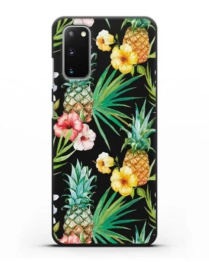 Чехол Экзотический коктейль силиконовый для Samsung Galaxy S20 [SM-G980F]