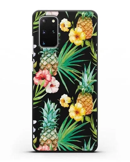 Чехол Экзотический коктейль силиконовый для Samsung Galaxy S20 Plus [SM-G985F]