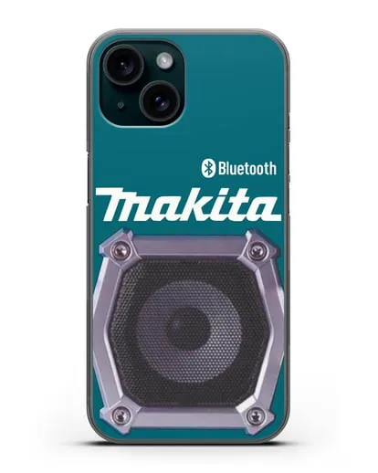 Чехол Bluetooth колонка Makita с сабвуфером силиконовый для iPhone 15