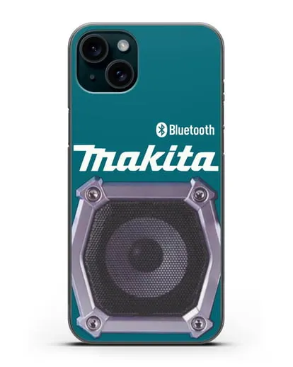Чехол Bluetooth колонка Makita с сабвуфером силиконовый для iPhone 15 Plus