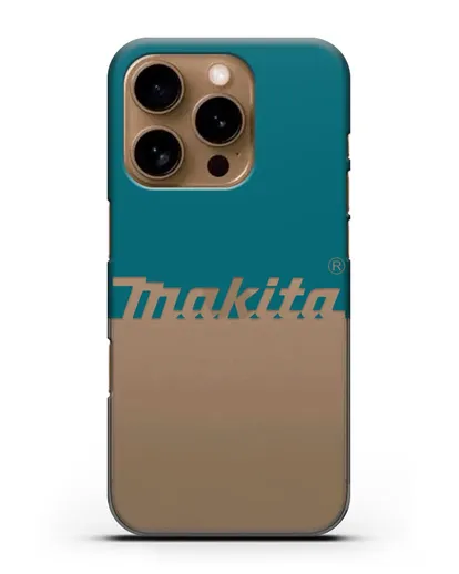 Чехол с надписью Makita силиконовый для iPhone 16 Pro
