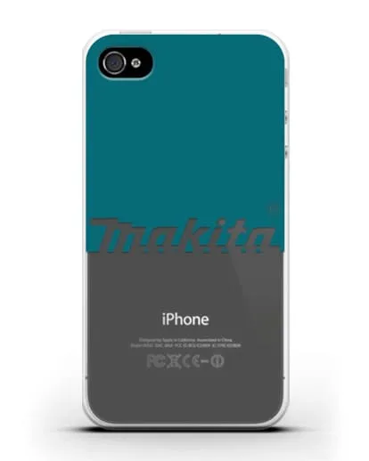 Чехол с надписью Makita силиконовый для iPhone 4/4s