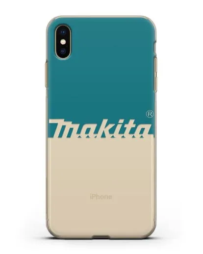 Чехол с надписью Makita силиконовый для iPhone XS Max