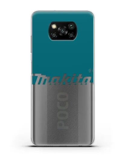 Чехол с надписью Makita силиконовый для Xiaomi Poco X3