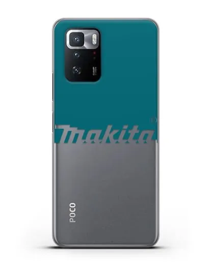 Чехол с надписью Makita силиконовый для Xiaomi Poco X3 GT