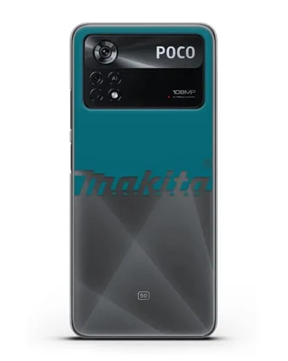 Чехол с надписью Makita силиконовый для Xiaomi Poco X4 Pro