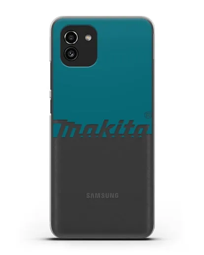 Чехол с надписью Makita силиконовый для Samsung Galaxy A03 [SM-A035]