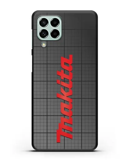 Чехол с логотипом Макита на фоне миллиметровки силиконовый для Samsung Galaxy M53 [SM-M536]