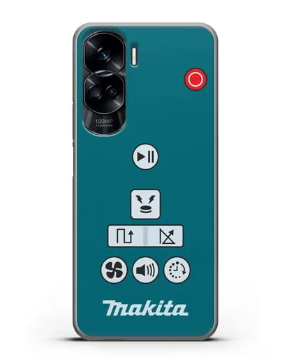 Чехол с дизайном пульт-контроллер Makita силиконовый для Honor 90 Lite