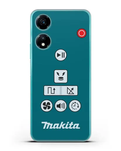 Чехол с дизайном пульт-контроллер Makita силиконовый для Honor X5 Plus