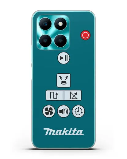 Чехол с дизайном пульт-контроллер Makita силиконовый для Honor X6a