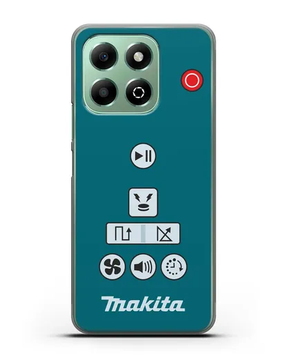 Чехол с дизайном пульт-контроллер Makita силиконовый для Honor X6b