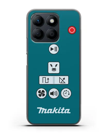 Чехол с дизайном пульт-контроллер Makita силиконовый для Honor X8b