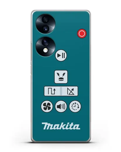 Чехол с дизайном пульт-контроллер Makita силиконовый для Honor 70