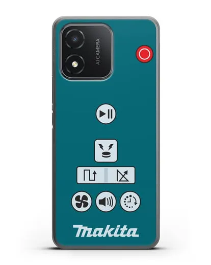 Чехол с дизайном пульт-контроллер Makita силиконовый для Honor X5