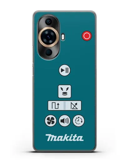 Чехол с дизайном пульт-контроллер Makita силиконовый для Huawei Nova 11 Pro