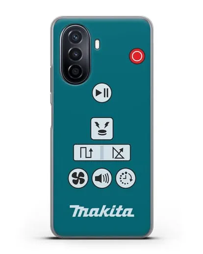 Чехол с дизайном пульт-контроллер Makita силиконовый для Huawei Nova Y70