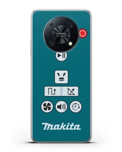 Чехол с дизайном пульт-контроллер Makita силиконовый для Huawei Nova Y90