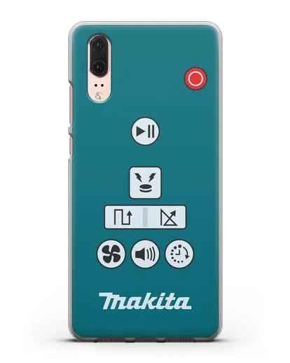 Чехол с дизайном пульт-контроллер Makita силиконовый для Huawei P20