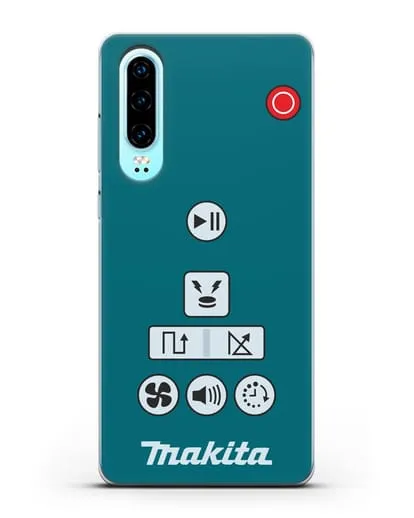 Чехол с дизайном пульт-контроллер Makita силиконовый для Huawei P30