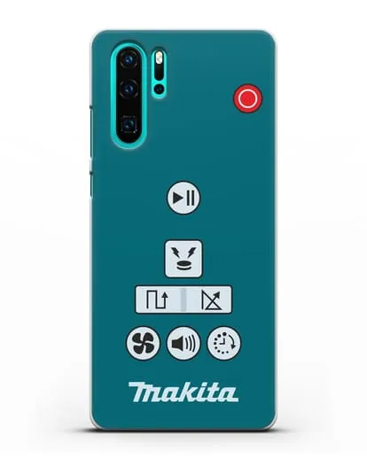 Чехол с дизайном пульт-контроллер Makita силиконовый для Huawei P30 Pro