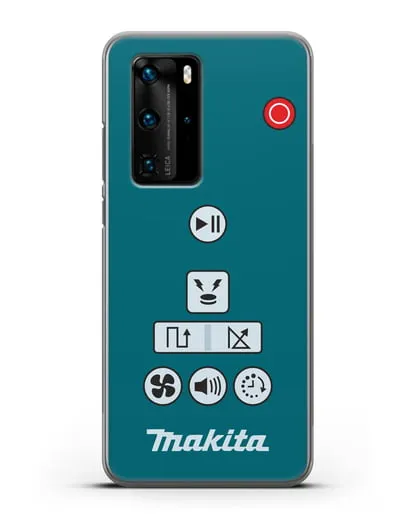 Чехол с дизайном пульт-контроллер Makita силиконовый для Huawei P40 Pro
