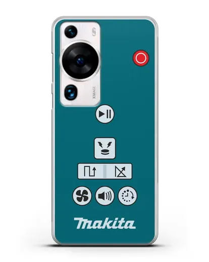 Чехол с дизайном пульт-контроллер Makita силиконовый для Huawei P60 Pro