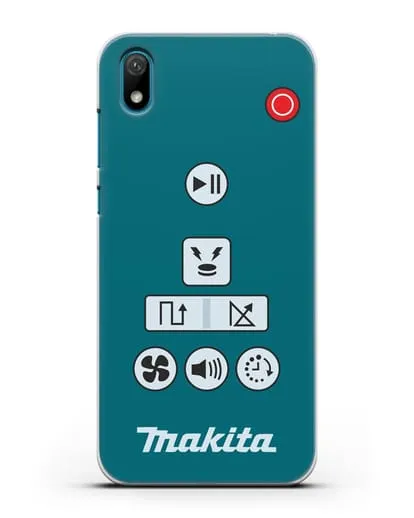 Чехол с дизайном пульт-контроллер Makita силиконовый для Huawei Y5 2019