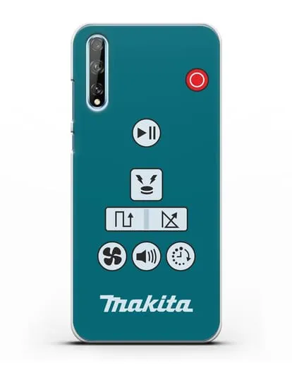 Чехол с дизайном пульт-контроллер Makita силиконовый для Huawei Y8P