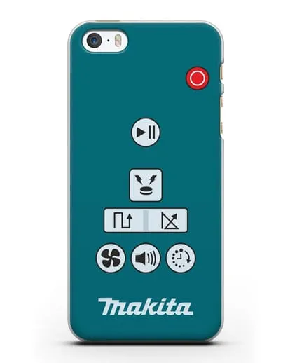 Чехол с дизайном пульт-контроллер Makita силиконовый для iPhone 5/5s/SE