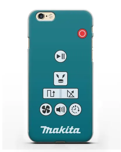 Чехол с дизайном пульт-контроллер Makita силиконовый для iPhone 6