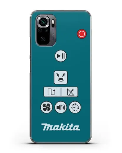 Чехол с дизайном пульт-контроллер Makita силиконовый для Xiaomi Poco M5s