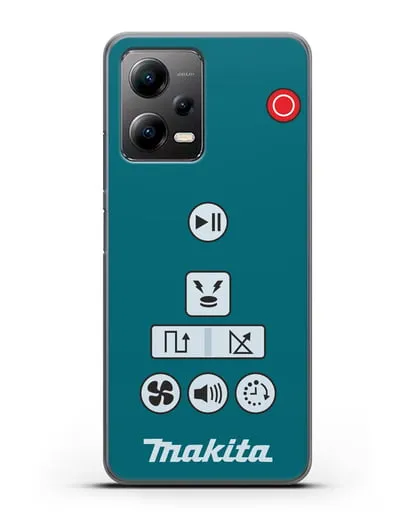 Чехол с дизайном пульт-контроллер Makita силиконовый для Xiaomi Poco X5