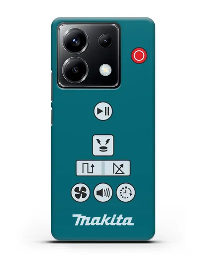 Чехол с дизайном пульт-контроллер Makita силиконовый для Xiaomi Poco X6