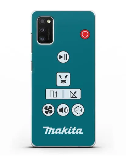 Чехол с дизайном пульт-контроллер Makita силиконовый для Samsung Galaxy A41 [SM-A415F]