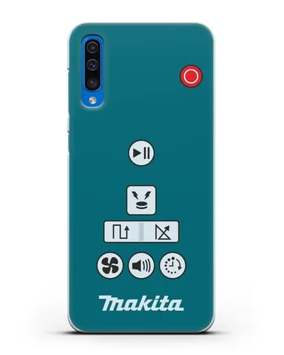 Чехол с дизайном пульт-контроллер Makita силиконовый для Samsung Galaxy A50