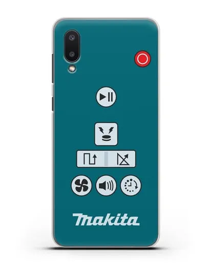 Чехол с дизайном пульт-контроллер Makita силиконовый для Samsung Galaxy A02 [SM-A022G]