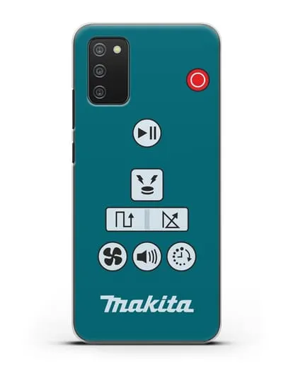 Чехол с дизайном пульт-контроллер Makita силиконовый для Samsung Galaxy A02s [SM-A025F]