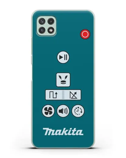 Чехол с дизайном пульт-контроллер Makita силиконовый для Samsung Galaxy A22 [SM-A225F]