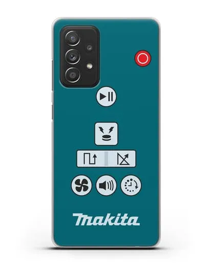 Чехол с дизайном пульт-контроллер Makita силиконовый для Samsung Galaxy A52 4G [SM-A525F]
