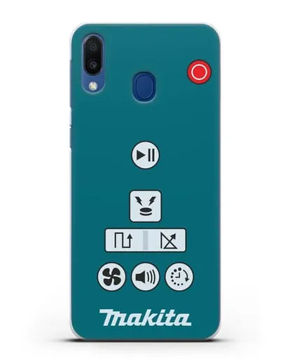 Чехол с дизайном пульт-контроллер Makita силиконовый для Samsung Galaxy M20 [SM-M205F]