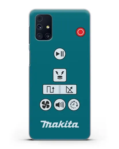Чехол с дизайном пульт-контроллер Makita силиконовый для Samsung Galaxy M51 [SM-M515F]